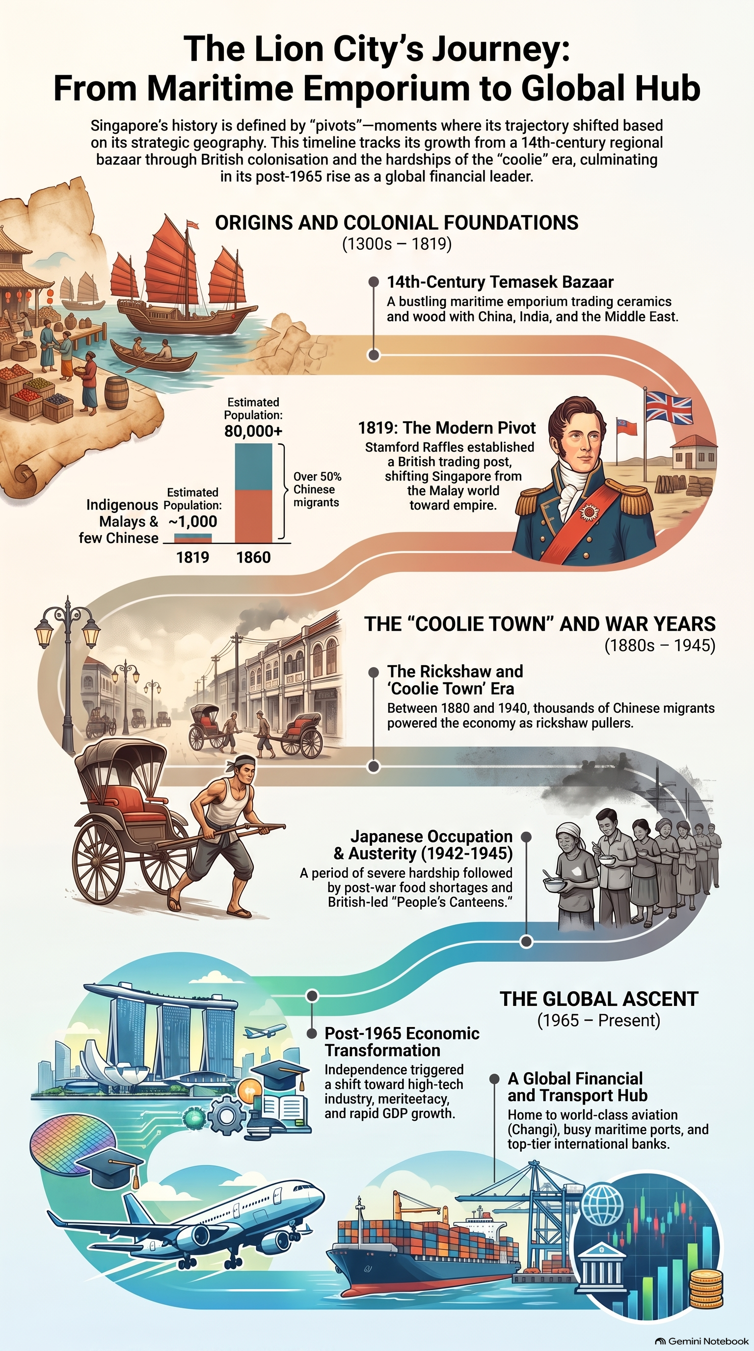 The Lion City's Journey: From Maritime Emporium to Global Hub